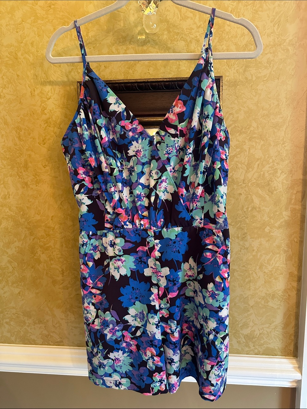 Yumi Kim Floral Spaghetti Strap Romper